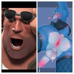 delete_this femboy five_nights_at_freddy's heavy_(team_fortress_2) heavy_weapons_guy pootis_engage shitpost spikexen team_fortress_2 toy_bonnie_(fnaf) what wtf