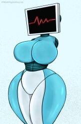 1girls 2d 2d_(artwork) alternate_version_available android android_girl female female_focus female_only karen_plankton robot robot_girl robot_humanoid solo solo_female solo_focus spongebob_squarepants