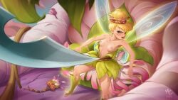 1girls bad_end blonde_hair blush breasts captain_hook character_off_screen comission destroyed_armor disney disney_queen disneys_lorcana female megaerato nipples nude_female parody penetration pink_tentacles pussy rape restrained ripped_clothing short_hair spread_legs tears tinker_bell wide_hips