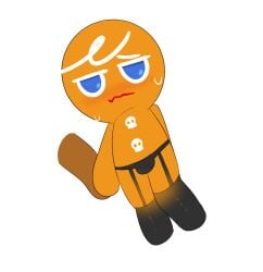 1boy 2025 black_leggings black_lingerie blushing blushing_at_viewer bulge bulge_through_clothing cookie cookie_run cookie_run:_tower_of_adventures cookie_run_kingdom cookie_run_ovenbreak femboy femboy_only gingerbrave gingerbread_man hand_holding kuwoesque leggings lingerie lingerie_only looking_at_viewer male male_only panties solid_color_background sweat sweating tagme twink white_background