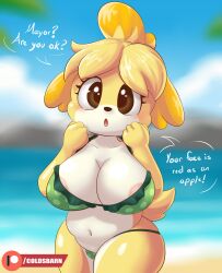 isabelle (animal crossing) from animal crossing by thecoldsbarn