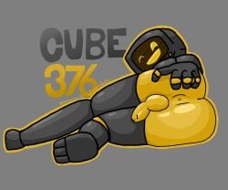 backsack cube_376_(geometry_dash) geometry_dash looking_at_viewer looking_back male male_only robotic_arm robotic_legs segmented_arms segmented_legs solo solo_focus solo_male spreading_ass tv tv_head unknownsuxuc wink winking_at_viewer