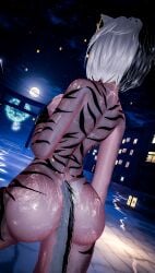 ass_focus fireworks kemonomimi landscape lewd multicolored_hair multicolored_tail tail tanlines tattoo tattoos teasing teasing_viewer vrchat vrchat_avatar vrchat_media vrchat_model wet wet_ass wet_body
