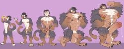 absurd_res anthro femboy fetishame growth haplorhine hi_res jock male mammal monkey muscle_growth muscles muscular mustelid nipple_piercing nipples otter piercing potion primate solo transformation transformation_sequence