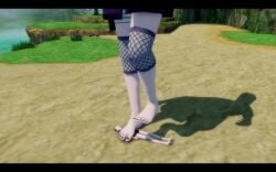 animated barefoot crushed_underfoot foot_fetish giantess giantess_crush ino_yamanaka mikumikudance sfm stomping trample video