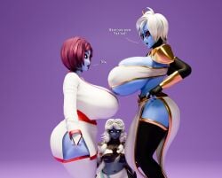 3d 3d_(artwork) 4k alien big_ass big_breasts blender blender_(software) blue_skin blue_skinned_female chaoslord femboy glasses huge_ass huge_breasts kino kino_(tonka_kryga) lipstick meme multiple_girls o'pai_(aquaterrius) oc red_hair short_male t'au tagme tau tau_(bysamzan) text thick thick_thighs voluptuous_female white_hair wide_hips