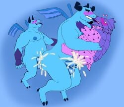 aliknto anal balls bara breasts chubby clash_of_clans clash_royale cum cum_in_pussy cum_inside cumshot dragon furry furry_only gay huge_ass huge_breasts interspecies male minion_(clash_of_clans) original_character penetration penis sex trio