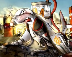2011 aeromorph ahe_gao aircraft breast_milking cum drooling front_view heart lactation living_aircraft living_machine male messy saliva signature solo tank tongue tongue_out xilrayne