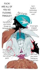 abs abuse anthro barbed_wire bite bite_mark blood_stain breeding breeding_slave claws dialogue dirty_talk fit fit_female forced forced_sex furry futa_on_female futadom futanari gardevoir gore guts hurt imminent_anal imminent_penetration imminent_rape imminent_sex insult killing knot knotting laying_down mind_break molestation monster monster_cock monster_girl murdered muscular neck_break non-con non-consensual original_character overpowered passed_out penetration pokemon pov rape raped raped_by_monster scared scared_expression shiny_pokemon snapped_neck snuff tanned text tied_legs tongue_out toonguy100 twitching unconscious unwanted_creampie unwanted_impregnation violence werewolf