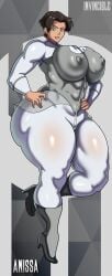 1girls anissa bodysuit female female_only huge_breasts invincible standing tight_clothing vn_simp voluptuous
