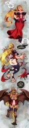 absurd_res anthro ass bakemonogatari bat bat_nose bat_wings big_breasts big_butt black_clothing black_legwear black_panties black_underwear blonde_hair breasts brown_body brown_fur clothing corset dress exposed_breasts feet female footwear fur gloves hair handwear hi_res high_heels human kiss-shot_acerola-orion_heart-under-blade leaf-nosed_bat leggings legwear lingerie long_image lordburqan mammal membrane_(anatomy) membranous_wings microbat monogatari nipples panties pink_nipples red_clothing red_dress shoes solo tall_image topwear torn_clothing transformation transformation_sequence underwear vampire vampire_bat white_clothing white_gloves white_handwear wings yangochiropteran yellow_eyes