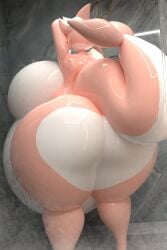 1girls 3d 3d_(artwork) 3d_render ada_(zaclyn) anthro ass back_view backboob belly big_ass big_belly big_breasts breasts completely_nude completely_nude_female female female_focus female_only huge_ass huge_belly huge_breasts naked naked_female nipples shark shark_girl shark_tail shower showering tagme tail thick thick_ass thick_tail thick_thighs zaclyn