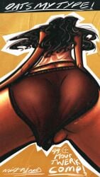ass ass_focus big_ass big_booty big_booty_latina big_butt booty booty_shorts curley_hair dancing dark_hair dark_skin dvd dvd_cover female flashing flashing_pussy latina long_hair long_hair_female mistajaay musk musk_clouds petite petite_body petite_female petite_girl poster pussy pussy_flash pussy_juice retro retro_artstyle robert_valley shaved_crotch shaved_pussy steam steaming_body steamy_ass sweat sweatdrop sweating sweaty sweaty_body twerk twerking