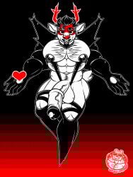 2d_animation absurd_res animated anthro antlers beard deer deltarune erection facial_hair genitals hair hi_res horn humanoid_genitalia humanoid_penis leather looking_at_viewer male male_only mammal motion_tweening muscular muscular_male new_world_deer nipples pecs penis reindeer rudolph_holiday simple_background solo undertale_(series) ursa-m1nor