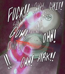ahe_gao ass ass_bigger_than_head ass_focus big_ass blue_eyes cyberpunk:_edgerunners cyberpunk_2077 dialogue lucyna_kushinada personality_excretion pink_hair pseudo_scat pussy rolling_eyes scat self_upload sofaqo squirting squirting_on_face squirting_on_self stuck stuck_in_wall tattoo text toilet