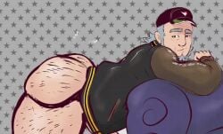 1boy 2d 2d_(artwork) 2d_animation animated ass ass_focus ass_hair beard big_ass big_ass_(male) big_butt big_butt_(male) butt_focus butt_hair clap clapping_ass clapping_butt clapping_buttocks cordy_(pokemon) english english_text facial_hair first_porn_of_character grey_hair hairy hairy_ass hairy_body hairy_butt hairy_legs hairy_male hat jacket jockstrap leaning_forward leaning_on_object leg_hair looking_back looking_back_at_ass looking_back_at_own_ass male male_only nizbagelshop no_pants no_sound old old_male old_man older older_male onomatopoeia pokemon pokemon_champions side_view solo solo_focus solo_male text twerk twerking