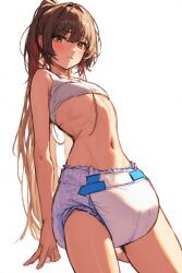 1boy ai_generated boy clean_diaper diaper diaper_fetish femboy femboy_only feminine_male male male_only