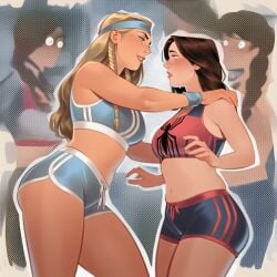 2girls ai_generated big_ass big_breasts big_thighs breasts brunnhilde couple curvaceous curvy curvy_figure digital_media_(artwork) duo european_mythology female genderswap genderswap_(mtf) gym gym_clothes hips hourglass_figure huge_ass huge_breasts huge_thighs large_ass large_breasts large_thighs legs light-skinned_female light_skin lovers marvel marvel_comics mature mature_female mythology norse_mythology peter_parker petra_parker phophopho rule_63 scandinavian_mythology slim_waist spider-man spider-man_(series) story thick thick_hips thick_legs thick_thighs thighs thor_(series) valkyrie valkyrie_(marvel) voluptuous waist wholesome wide_hips wide_thighs workout_clothes yuri