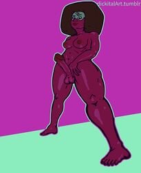 1futa dickital futa_only futanari garnet_(steven_universe) gem_(species) gem_fusion intersex solo solo_futa steven_universe uncensored