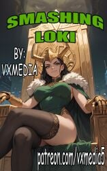 ai_assisted ai_generated big_ass big_breasts big_penis comic hulk hulk_(marvel_rivals) lady_loki loki_(marvel) manga marvel marvel_comics marvel_rivals