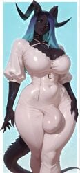 1:2 1futa 2d ai_generated balls big_balls big_breasts big_penis breasts bulge busty cock curvaceous curvaceous_figure curvy curvy_body curvy_figure curvy_futa curvy_hips demon dick dickgirl futanari horns huge_breasts intersex penis quantrup solo solo_futa tagme toned toned_body toned_futa video