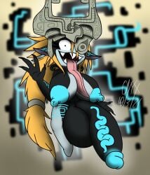1female 1futa 2d 2d_(artwork) artist_name artist_signature ass background balls ballsack big_ass big_balls big_breasts big_butt big_nipples big_penis big_thighs black_body black_skin blurry_background body_markings body_tattoo breasts color colored cosplay digital_art digital_drawing digital_drawing_(artwork) digital_media digital_media_(artwork) erect_nipples eyelashes female floating front_view futa futa_focus futa_only futanari genitals hair half-erect helmet humanoid humanoid_genitals humanoid_penis hyper hyper_balls hyper_breasts hyper_genitalia hyper_penis hyper_testicles imp imp_midna light_blue_skin long_ears long_eyelashes long_hair long_nails long_tongue looking_at_viewer midna midna_(cosplay) multicolored_body nails nipples onyx_twilight original_character pazzaretta_(onyxtwilight) peach_hair penis presenting presenting_breasts presenting_penis sharp_nails sharp_teeth shortstack simple_background siren solo solo_focus solo_futa teeth_showing the_legend_of_zelda:_twilight_princess thighs tongue tongue_between_breasts tongue_out vein veins veiny veiny_penis video_game_background video_game_character video_games waving