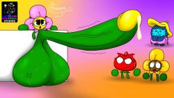 1futa 2024 2d 3girls ball_with_hyper_features big_balls big_penis dialogue flower futanari huge_balls huge_cock hyper hyper_balls hyper_penis meaniesturgill ms._tomcat_(meaniesturgill) multicolored_background plant plant_girl rose rose_(flower) rosey_(meaniesturgill) sitting starlla_(meaniesturgill) starrla sunflower sunny_(meaniesturgill) sweat toony