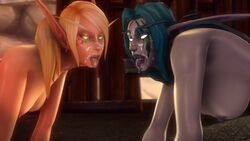 2girls 3d alori areolae blizzard_entertainment blonde_hair blood_elf blood_elf_mage breasts cum cum_on_face cum_on_tongue elf female mage_(warcraft) night_elf night_elf_rogue nipples noname55 nude original_character pointy_ears rogue_(warcraft) source_filmmaker warcraft world_of_warcraft ziahna