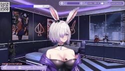 animated blacked blacked2b blackedtwob bouncing_breasts bunyy2b_(vtuber) lewdtuber porntuber queen_of_spades roleplay snowbunny spade spade_tattoo video vtuber waifu