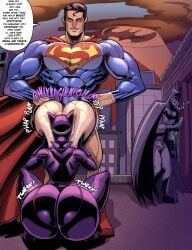 1boy 1boy1girl alien alien/human alien_boy ass_focus bat_signal batman batman_(bruce_wayne) batman_(series) batsignal big_ass big_breasts bruce_wayne catwoman cheating cheating_(relationship) cheating_girlfriend cheating_husband cheating_wife clark_kent couple cuck cucked_by_friend cuckold cuckolding dat_ass dc dc_comics dialogue duo fat_ass female hero hero_on_villain hetero hourglass_figure huge_breasts interspecies justice_league kryptonian kryptonite loonyjams male male/female male_and_female_focus netorare ntr paizuri pawg selina_kyle sex straight superhero superman superman_(clark_kent) superman_(series) tagme thief villainess voluptuous voluptuous_female