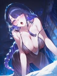 1boy :o ai_generated all_fours alternate_costume areola_slip armpit_crease ass_visible_through_thighs babydoll bags_under_eyes bare_arms bare_shoulders bed bed_sheet bedroom bite_mark black_babydoll black_dress black_hair blue_skin blue_tongue blunt_bangs blurry blurry_background blush braid braided_ponytail breasts breath bright_pupils brown_hair camisole ceiling cleavage cleft_of_venus collarbone colored_inner_hair colored_nipples colored_skin colored_tongue covered_navel covered_nipples crawling curtains depth_of_field dress dripping drooling dutch_angle evening_gown eyelashes fangs female fingernails fire fisheye from_below genshin_impact glint glowing_eyes gradient_hair grey_skin groin hanging_breasts heart heart-shaped_pupils heavy_breathing indoors large_breasts lens_flare light_particles lingerie long_braid long_eyelashes long_hair looking_at_viewer ministro mole mole_under_eye multicolored_hair navel negligee nightgown nipple_slip nipples no_bra no_panties off_shoulder on_bed open_door open_mouth pale_skin pillow pink_eyes pink_hair plunging_neckline pov purple_eyes purple_lips purple_skin purple_tongue pussy pussy_juice pussy_peek raiden_shogun red_eyes red_hair ringed_eyes saliva saliva_drip saliva_trail see-through see-through_dress see-through_silhouette self_upload shouji sidelocks single_braid sleepwear sleeveless sleeveless_dress sliding_doors slit_pupils solo solo_focus spaghetti_strap steam steaming_body stomach strap_slip sweat sweatdrop swept_bangs symbol-shaped_pupils teeth thick_eyelashes thick_thighs thighs tongue tongue_out two-tone_hair uncensored undead underwear upper_teeth_only vampire very_long_hair very_sweaty wet white_pupils white_skin window zombie