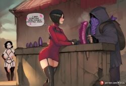 1boy 1futa 2girls abs ada_wong ai_generated alcina_dimitrescu aroused aroused_face athletic athletic_female balls_bra big_ass big_breasts big_butt big_thighs blush breasts breath brown_eyes buttplug capcom caption clothed clothed_female clothing comic comic_page comics curvy curvy_body curvy_female curvy_figure cute cute_face dildo dress dressing english english_text female futa_on_female futa_with_female futanari heart heart_symbol hoorpy hourglass_figure huge_ass huge_balls huge_breasts huge_cock large_balls large_penis large_testicles larger_female lingerie long_penis merchant merchant_(resident_evil) muscles muscular muscular_female muscular_futa naked naked_female nipples nude nude_female nude_futa patreon patreon_logo patreon_username petite petite_body petite_breasts petite_female red_dress resident_evil resident_evil_2 resident_evil_2_remake resident_evil_4 resident_evil_4_remake resident_evil_8:_village sex_toy sexy sexy_body sexy_pose shopkeeper short_hair size_difference smaller_female story sweater sweater_dress tall_female taller_female text thick_thighs thighhighs thighs trading voluptuous voluptuous_female yellow_eyes