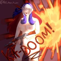 ak-47 artist_name artist_signature breasts breasts_out countryhumans countryhumans_girl european european_female explosion explosion_background female female_focus female_only female_solo freckles freckles_on_breasts freckles_on_face freckles_on_thighs girly kaboom kei_chan_pizdec naked naked_female russia_(countryhumans) russian russian_female slavic slavic_girl tagme thick_thighs thighs tits_out