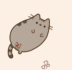 ass background balls cat cute feline fluffy genderswap_(ftm) internet_cats male_only paws penis pink pusheen pusheen_the_cat_(series) rule_63 simple solo striped_tail