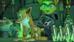 3d aku_aku animated anthro artist_request bandicoot crash_(series) crash_bandicoot crash_mind_over_mutant crossover furry furry_only gay lombax male male_only marsupial ratchet_(ratchet_and_clank) ratchet_and_clank shorter_than_10_seconds sound source_filmmaker tagme video yaoi