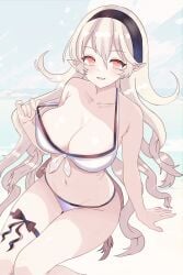 breasts corrin_(female)_(fire_emblem) corrin_(female)_(summer)_(fire_emblem) corrin_(fire_emblem) corrin_(fire_emblem)_(female) corrin_(summer)_(fire_emblem)_(female) female female_only fire_emblem fire_emblem_fates fire_emblem_heroes human n_54 nintendo tagme white_skin