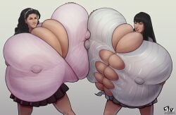 2females 2girls anri_okita big_breasts big_breasts black_hair breasts breasts breasts_bigger_than_head breasts_bigger_than_torso cleavage colossal_breasts commission enormous_breasts enormous_tits female female_focus female_only giant_breasts giant_tits gigantic_breasts gigantic_tits hitomi_tanaka huge_breasts huge_breasts hyper_breasts hyper_tits ignantastro japanese japanese_female large_breasts large_tits long_hair massive_breasts massive_tits porn_star stardustpapi tagme