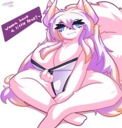 2d 2d_(artwork) 2d_artwork anthro anthrofied big_ass big_breasts big_butt big_thighs breasts breasts breasts breasts_bigger_than_head breasts_out clothed clothed_female crossed_legs digital_drawing_(artwork) digital_media_(artwork) fangs female female_focus female_only fluffy fluffy_ears fluffy_tail fox fox_ears fox_girl fox_tail full_body furry furry_breasts furry_ears furry_female furry_only furry_tail futuristic hi_res highres horns long_ears long_hair looking_at_viewer mookkzhy original original_character smile smiling smiling_at_viewer soft_breasts solo solo_female solo_focus swimsuit swimwear tight_clothing vtuber white_body white_fur white_hair