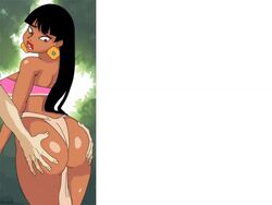 1girls 2d 2d_animation animated ass ass_grab bare_shoulders big_ass big_breasts black_hair breasts brown_skin censored chel clothing dark-skinned_female dark_skin dat_ass dreamworks earrings female golden_earrings long_hair meegol native_american no_sound pelvic_curtain tagme the_road_to_el_dorado universal_studios unseen_male_face very_long_hair video