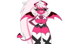 helluva_boss huge_breasts looking_at_viewer looking_down spiteful verosika_mayday_(helluva_boss) vivienne_medrano vivziepop