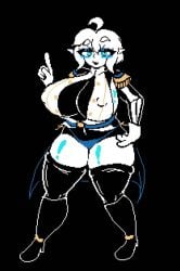 1girls 1gonth breasts female female_only girl girl_only rule_63 sans sans_au tagme thighhighs thighs undertale undertale_au