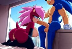 ai_generated ass blue_body breasts incest incest_(lore) magenta_fur male/female pink_hair sex sonia_the_hedgehog sonic_(series) sonic_the_hedgehog sonic_the_hedgehog_(series) sonic_underground sonic_x_sonia straight veiny_penis