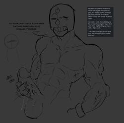 anonymous_character big_penis brawl_stars el_primo_(brawl_stars) jacking_off jerking lube luchador luchador_mask muscular muscular_male precum veins veiny_muscles veiny_penis xawenoff