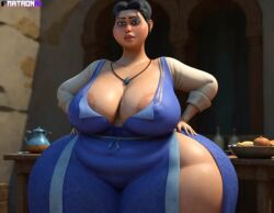 ai_generated chubby_female dreamworks huge_ass huge_breasts latina matronai_(artist) netflix nipple_slip puss_in_boots_(dreamworks) señora_zapata shrek_(series) the_adventures_of_puss_in_boots thick_thighs wide_hips