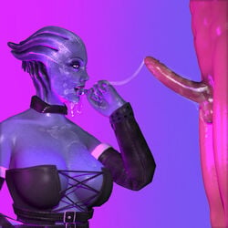 3d alien alien_girl antgeo97 asari bodice cum cum_on_breasts cum_on_face cum_on_hand female garry's_mod large_penis liara_t'soni male mass_effect mass_effect_3 penis wallpaper