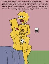 1boy 1girls 2d 2d_(artwork) 2d_artwork bart_simpson bed bedroom breasts brother brother_and_sister color completely_naked completely_naked_female completely_naked_male completely_nude completely_nude_female completely_nude_male cum cum_in_pussy cum_inside english english_text erect_nipples erect_penis erection exposed_breasts eyes eyes_open female female_human female_human/male_human female_on_top female_penetrated hand_on_head hand_on_hip human human_female human_male human_only human_penetrating human_penetrating_female human_penetrating_human incest lipstick lisa_simpson male male/female male_human male_human/female_human male_penetrating male_penetrating_female mouth mouth_open naked naked_female naked_male nipples no_clothes no_clothing nude nude_female nude_female_nude_male nude_male nude_male_nude_female older_brother older_male older_penetrating_younger open_eyes open_mouth pearl_necklace penis penis_in_pussy red_lipstick sex sister sister_and_brother straight sweat sweatdrop sweating text the_fear the_simpsons tongue tongue_out uncensored uncensored_breasts uncensored_penis uncensored_vagina vagina vaginal vaginal_penetration vaginal_sex yellow_body yellow_breasts yellow_hair yellow_penis yellow_skin younger_female younger_sister