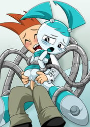 1boy 1girls 2d brad_carbunkle female human human/robot human_male humanoid jenny_wakeman male mechanical_tentacles my_life_as_a_teenage_robot robot robot_girl robot_humanoid sex sex_machine smooth_skin straight tagme tentacles vaginal_penetration