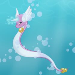 blush bubble cetacean dragonair female feral findingdeb kitty1208 magic mammal marine nintendo pokemon pussy shiny underwater video_games water