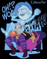 4:5 absurd_res ambiguous_penetration anal bodily_fluids cartoon_network clothing cothswoller cum cum_in_head cum_inside duo ejaculation enid_(ok_k.o.!_lbh) female genital_fluids ghost ghost_girl ghoul_school gynomorph hanna-barbera hat headgear headwear hi_res human intersex intersex/female magic_user mammal ok_k.o.!_let&#039;s_be_heroes penetration phantasma_(ghoul_school) scooby-doo_(series) selective_corporeality spirit tagme vaginal_fluids vaginal_squirting witch witch_costume witch_hat