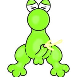 3_toes bedroom_eyes candy cum cumshot dick green_body green_skin h0rnyforferal laying_down looking_at_viewer male nerds non-human non-human_only penis spreading_legs toony